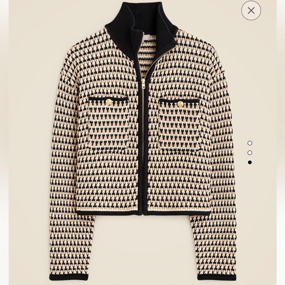 NWT J. Crew Jacquard Sweater Jacket